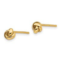 14k Polished Knot Post Earrings ,