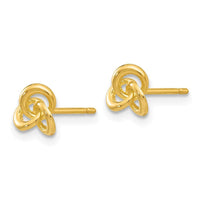 14k Polished Trinity Knot Post Earrings ,