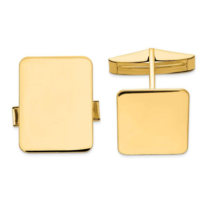 14K Rectangular Cuff Links ,