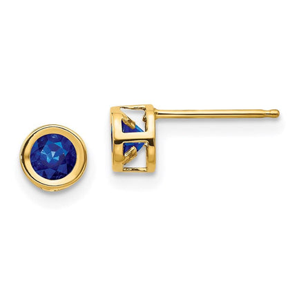 14k Sapphire Earrings - September ,