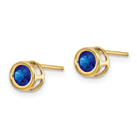 14k Sapphire Earrings - September ,