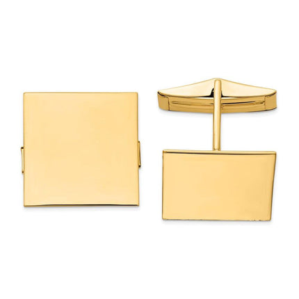 14K Square Cuff Links ,