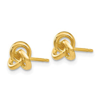 14k Trinity Knot Earrings ,