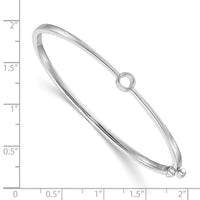 14k White Gold Bangle Bracelet Mounting ,