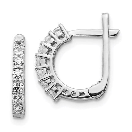 14k White Gold Fancy Diamond Earrings ,