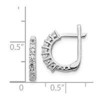 14k White Gold Fancy Diamond Earrings ,