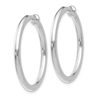 14k White Gold Non-pierced Earring Hoops Earrings ,