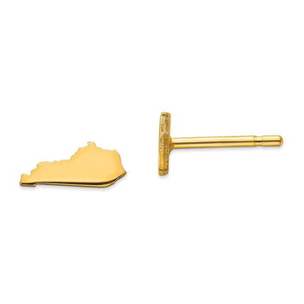 14KY KY Small State Earring ,