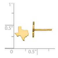14KY TX Small State Earring ,