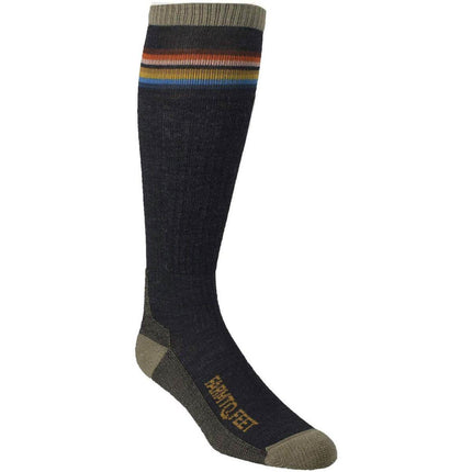 Farm to Feet Men's Socks - Jamaica Over the Calf, Charcoal | 7042-015-CHAR ,