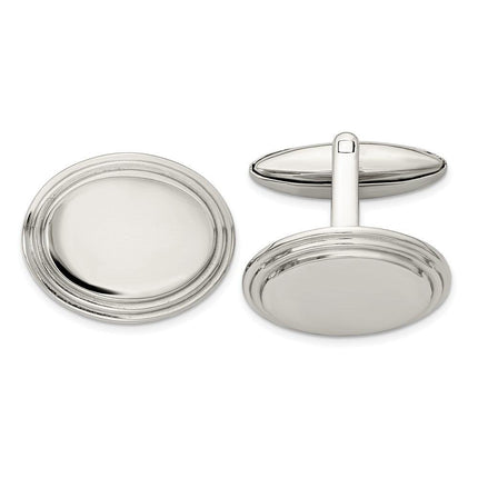Stainless Steel Polished Cufflinks ,