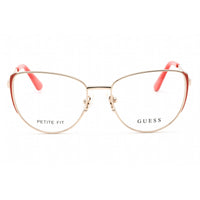Guess Women's Eyeglasses - Full Rim Pink Gold Metal Cat Eye Shape Frame | GU2904 033 ,