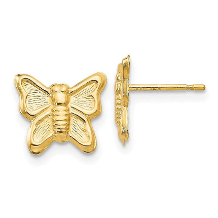 Madi K Kid's 14k Butterfly Post Earrings ,