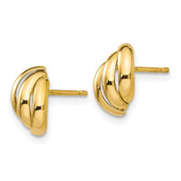 14k Polished Fancy Post Earrings ,