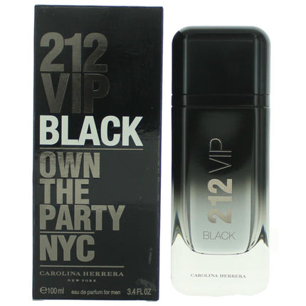 212 VIP Black by Carolina Herrera, 3.4 oz Eau De Parfum Spray for Men ,