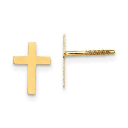 Madi K Kid's 14k Cross Post Earrings ,