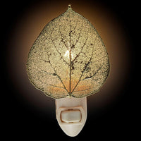 24k Gold Dipped Aspen Leaf Nightlight ,