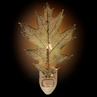 24k Gold Dipped Oak Leaf Nightlight ,