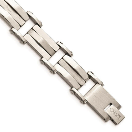 Stainless Steel Brushed & Polished 8.5in Bracelet ,