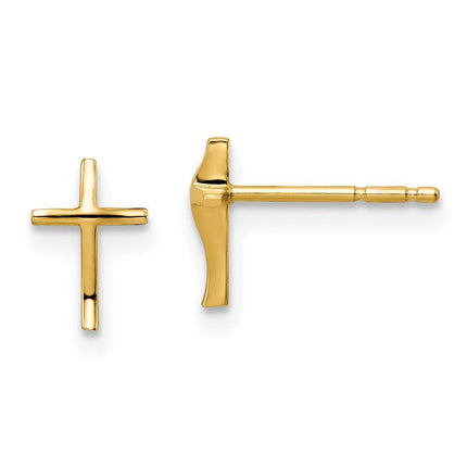 Madi K Kid's 14k Cross Post Earrings ,