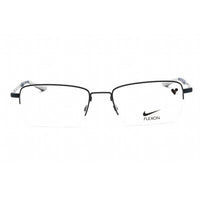 Nike Unisex Eyeglasses - Half Rim Satin Navy/Midnight Navy Metal Frame | NIKE 4306 401 ,