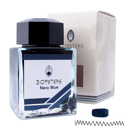 3 Oysters Ink Bottle - Delicious, Navy Blue, 38 ml | 06OYS003 ,