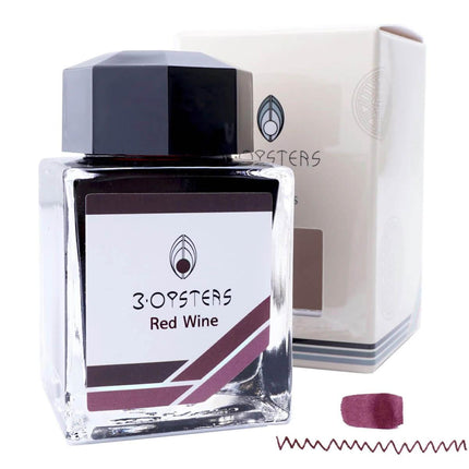 3 Oysters Ink Bottle - Delicious, Red Wine, 38 ml | 06OYS008 ,
