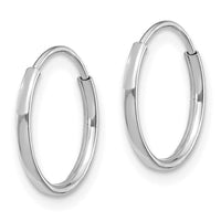 Madi K Kid's 14k White Gold Endless Hoop Earrings ,