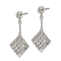 Stainless Steel Polished Post Dangle Earrings ,