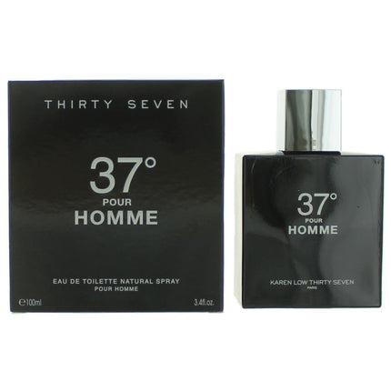 37 Degrees by Karen Low, 3.4 oz Eau De Toilette Spray for Men ,