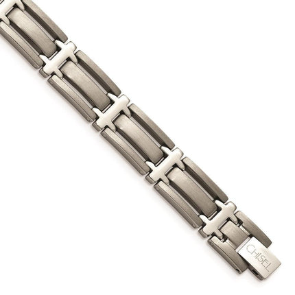 Titanium Brushed and Polished 8.75in Bracelet ,