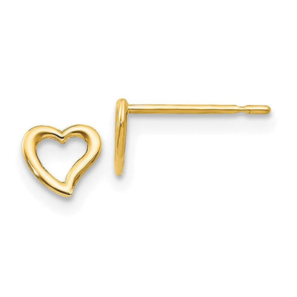 Madi K Kid's 14k   Heart Post Earrings ,