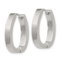 Stainless Steel Hinged Hoop Earrings ,