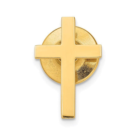 14k Polished Cross Tie Tac ,
