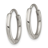 Stainless Steel Polished 2.00mm Endless Hoop Earrings ,