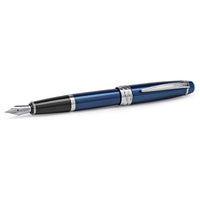 Cross Fountain Pen with 6 Refill Gift Box - Bailey Blue and Chrome | AT0456F-12MS-17 ,