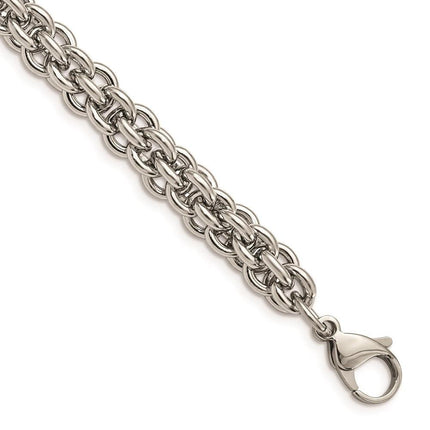 Stainless Steel Polished Fancy Link Bracelet ,