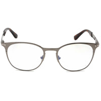 Tom Ford Unisex Eyeglasses - Shiny Gunmetal Full-Rim Metal Frame, 52 mm | FT5732-B 008 ,