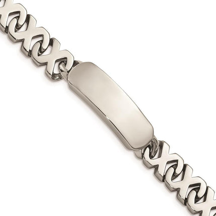 Stainless Steel Polished ID Bracelet ,