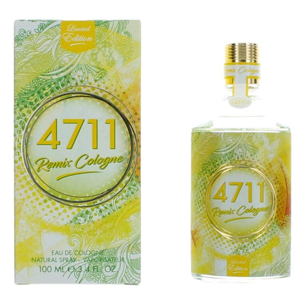 4711 Remix Lemon Cologne by Muelhens, 3.4 oz Eau De Cologne Spray for Unisex ,