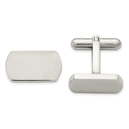 Stainless Steel Polished Cufflinks ,