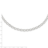Stainless Steel Polished 6MM Circle Link Necklace ,