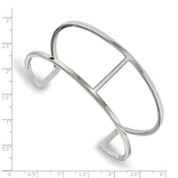 Stainless Steel Polished Cuff Bangle ,