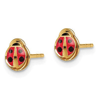 Madi K Kid's 14k Enamel Ladybug Post Earrings ,