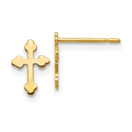 Madi K Kid's 14k Cross Post Earrings ,