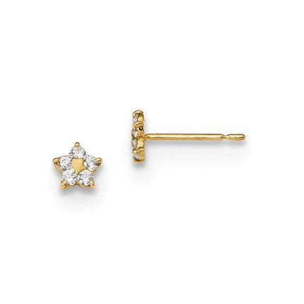 Madi K Kid's 14k CZ Star Post Earrings ,