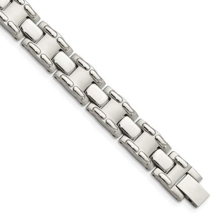 Stainless Steel Brushed and Polished 8.75in Bracelet ,