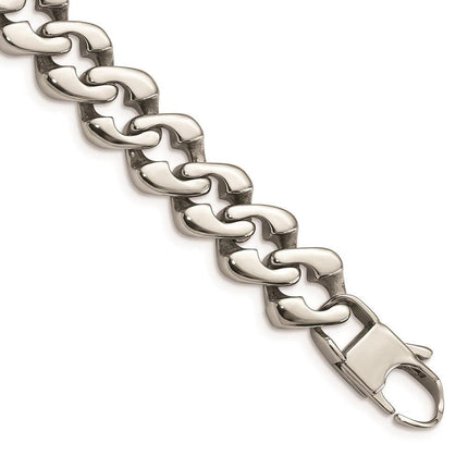 Stainless Steel Polished Link Bracelet ,