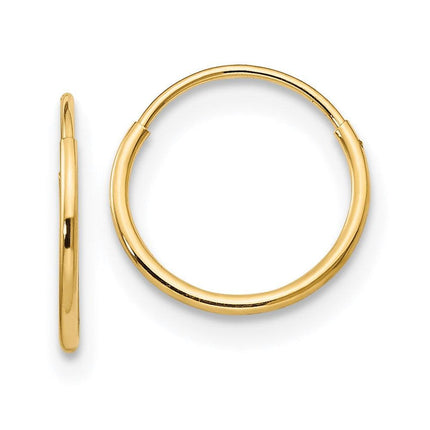 Madi K Kid's 14k 1mm Hoop Earrings ,