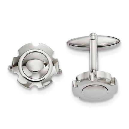 Stainless Steel Polished Cufflinks ,